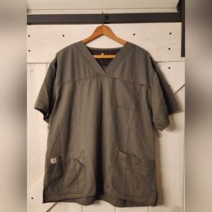 Carhartt Scrub Top. Size XL. Hunter Green.